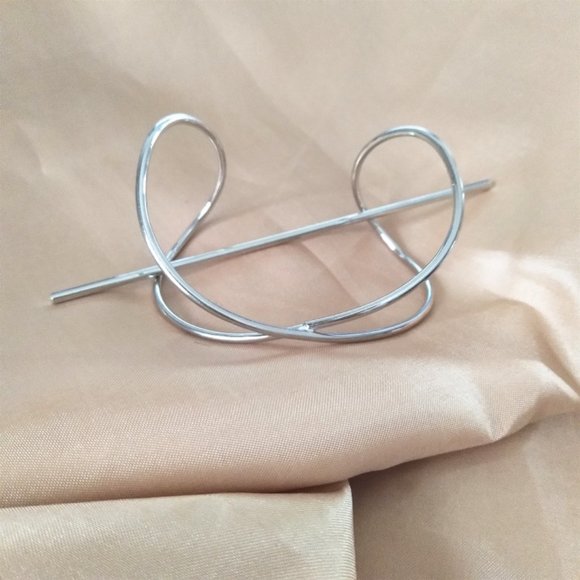 Minimalist Wire Hair Pins Hair Tie Bun Cage - Picture 10 of 10